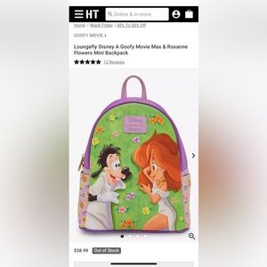 Loungefly Disney Goofy Movie Backpack- Sold Out in stores
